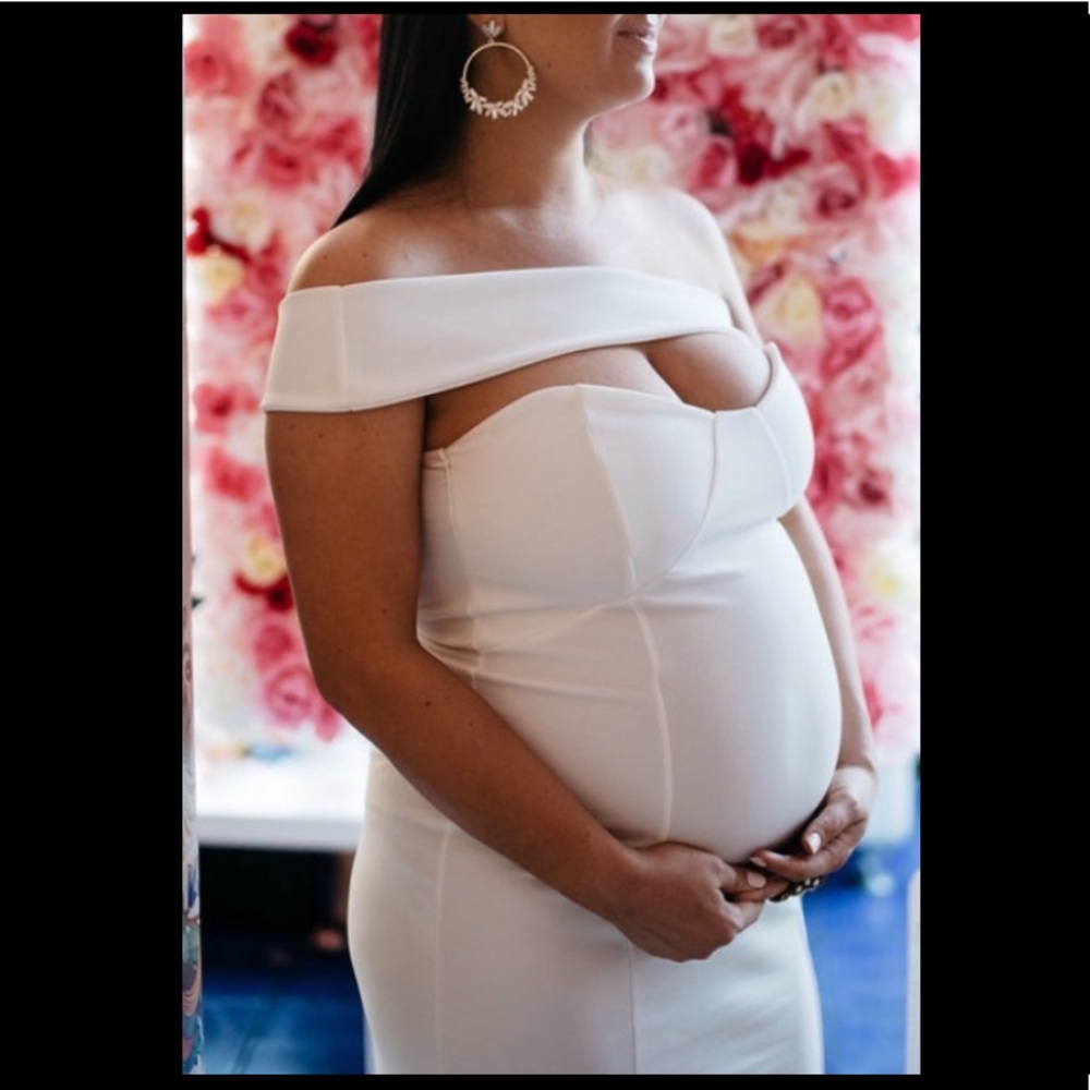 White Maternity Dress
